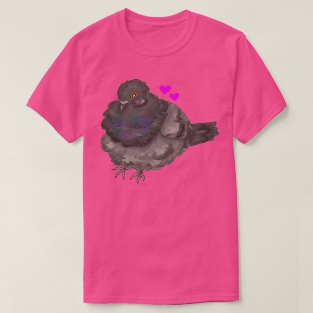Blushy Pigeon T-Shirt (Design vorne)