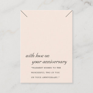 BLUSPEACH PINK ANNIVERSARY NECKLACE DISPLAD PLATZKARTE