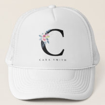 BLUSSBLAUE BLUE FLORAL ALPHABETS NAME LETTER C