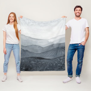 Blustering Gray Valley Fleecedecke