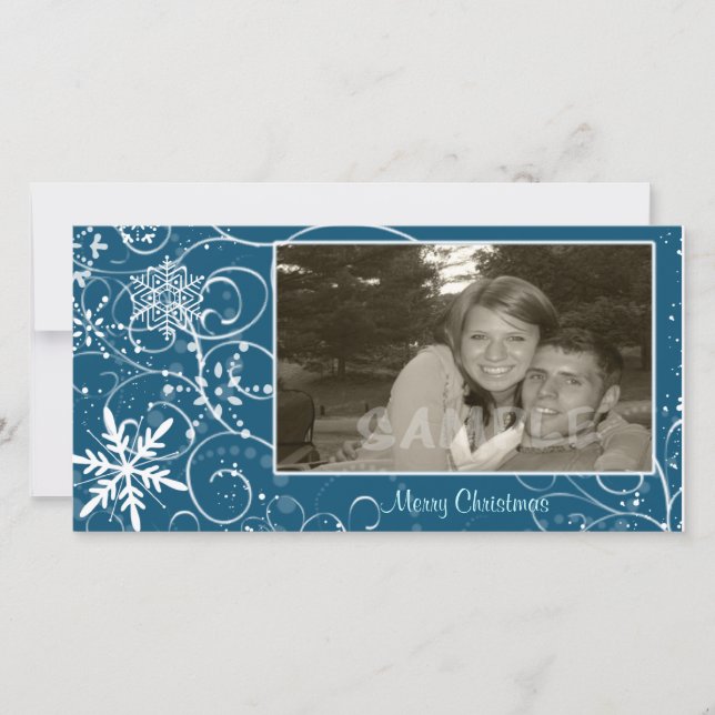 Blustery Winter Feiertagskarte (Vorderseite)