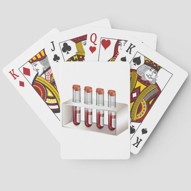 Blut-Beispielspielkarten Spielkarten (Rückseite)
