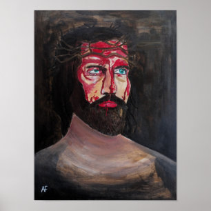 Blut-Christi-Gemälde von Alfred Fox Poster