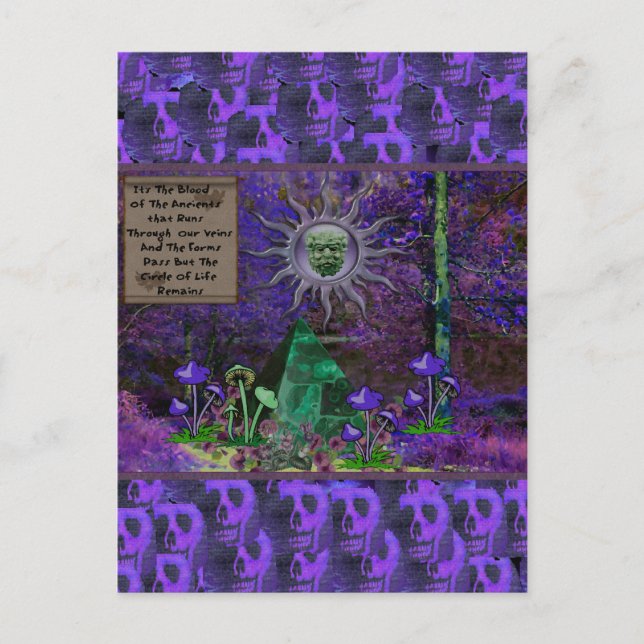 Blut der Ursubstanzen Postkarte (Vorderseite)