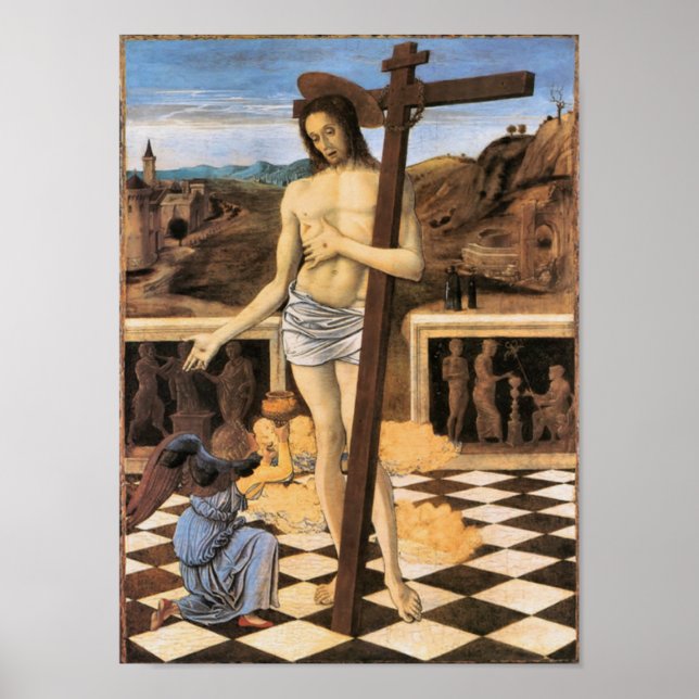 Blut des Erlösers Bellini Jesus Angel Poster (Vorne)