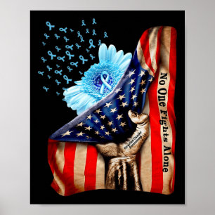 Blut in mir Flagge Eierstockkrebs-Bewusstsein Amer Poster
