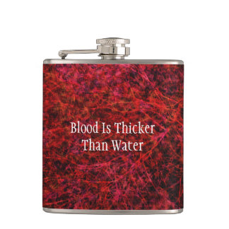 Blut ist dicker als Wasserflasche Flachmann