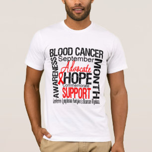 Blut-Krebs-Bewusstseins-Monat Gedenk T-Shirt