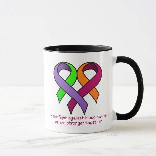 Blut-Krebs-Bewusstseins-Tasse Tasse (Rechts)