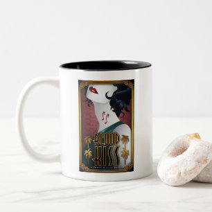 Blut-Kuss-Kaffee-Tasse mit den zwei Filmplakaten Zweifarbige Tasse
