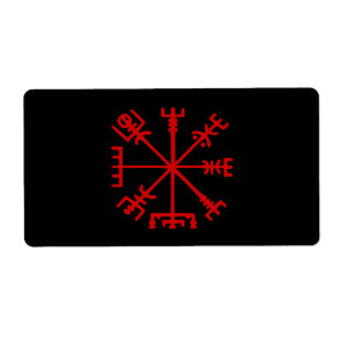 Blut Red Vegvísir (Viking Compass)