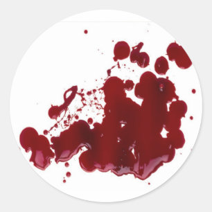 Blut Runder Aufkleber