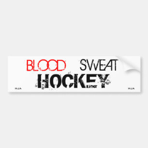 BLUT-SCHWEISS-HOCKEY AUTOAUFKLEBER