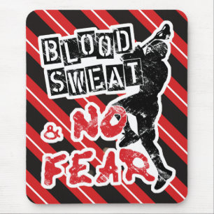 Blut-Schweiß u. kein FurchtLacrosse Mousepad