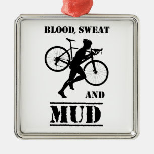 Blut-Schweiß und Mud-Zykloskreuz Ornament Aus Metall