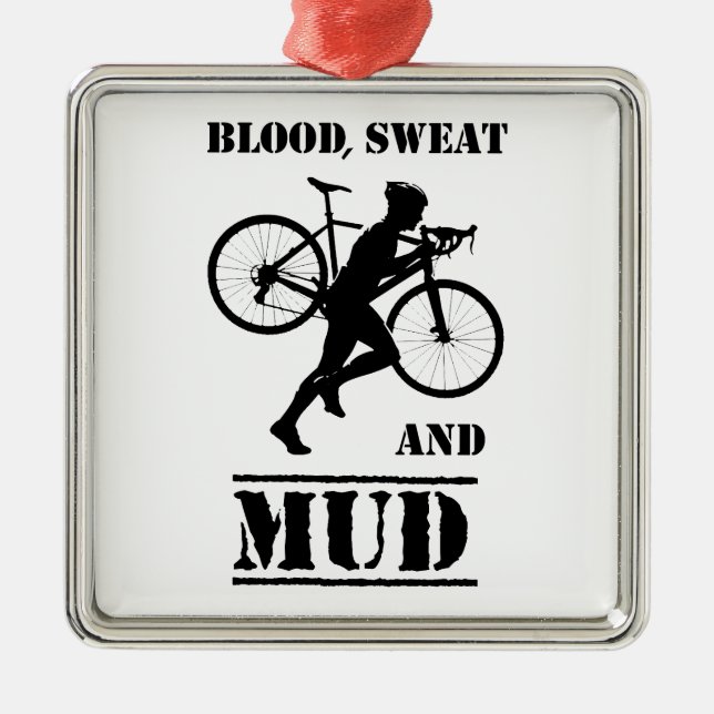 Blut-Schweiß und Mud-Zykloskreuz Ornament Aus Metall (Vorne)