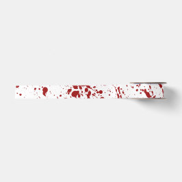 Blut-Spritzen, unheimliches blutiges getränktes Satinband