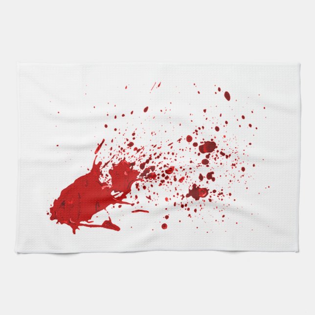Blut-Spritzer 1 Küchentuch (Horizontal)