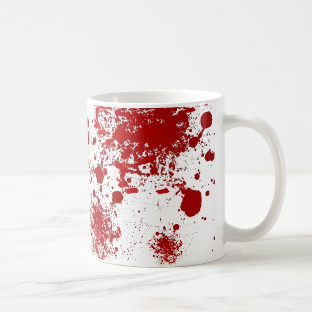 Blut-Spritzer-Muster Halloweens | tropfendes Kaffeetasse (Rechts)