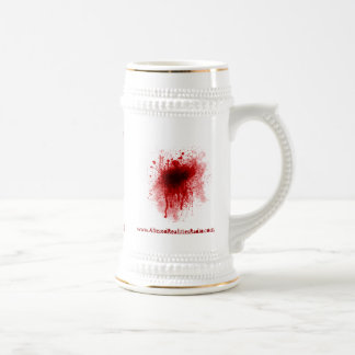 Blut Stein Bierglas