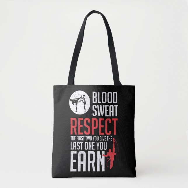 Blut Sweat Respect hapkido taekwondo karate judo Tasche (Vorderseite)