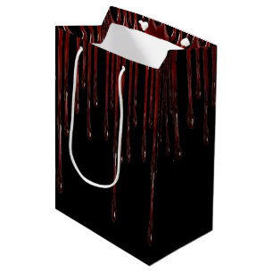 Blut-Tropfen-mittlere Geschenk-Tasche Mittlere Geschenktüte