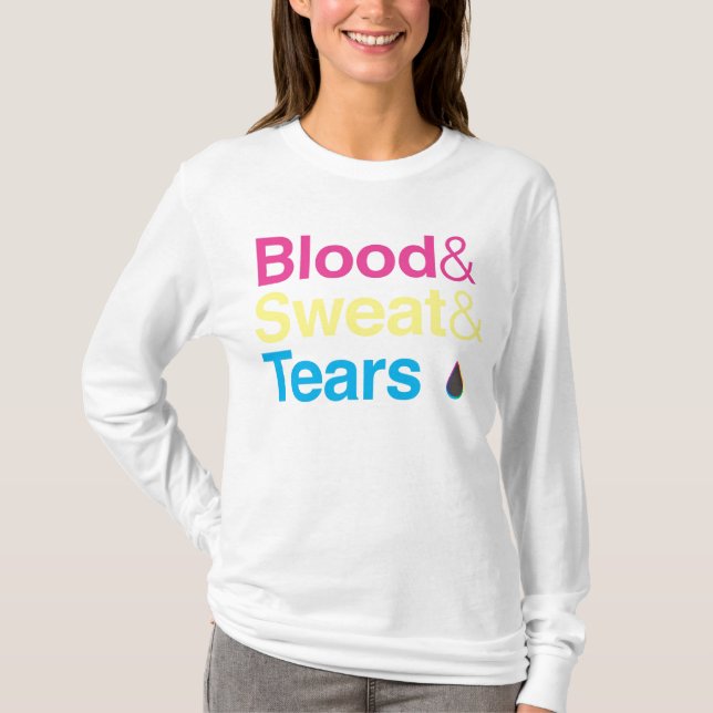 Blut u. Schweiß u. Risse T-Shirt (Vorderseite)