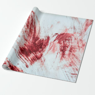 Blut und blutige Spuren in der alten Badewanne. Ha Geschenkpapier
