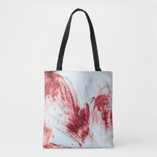 Blut und blutige Spuren in der alten Badewanne. Ha Tasche