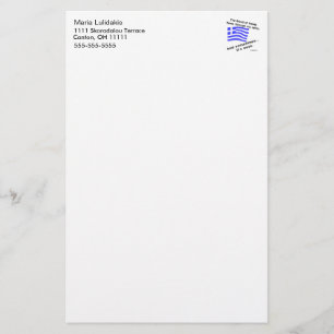 Blut von Hellas und Ouzo Personalisiert Briefpapier