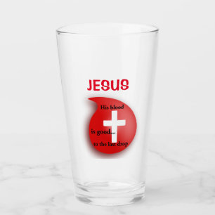 BLUT von Jesus individualisieren Es fügen Sie Name Glas