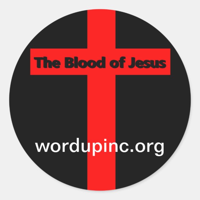 Blut von Jesus Sticker (Vorderseite)
