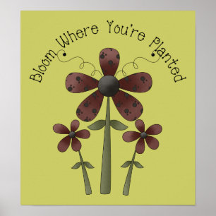 Blut, wo Sie gepflanzt werden Poster