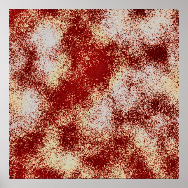 blutbefleckter Spritzer Poster (Vorne)