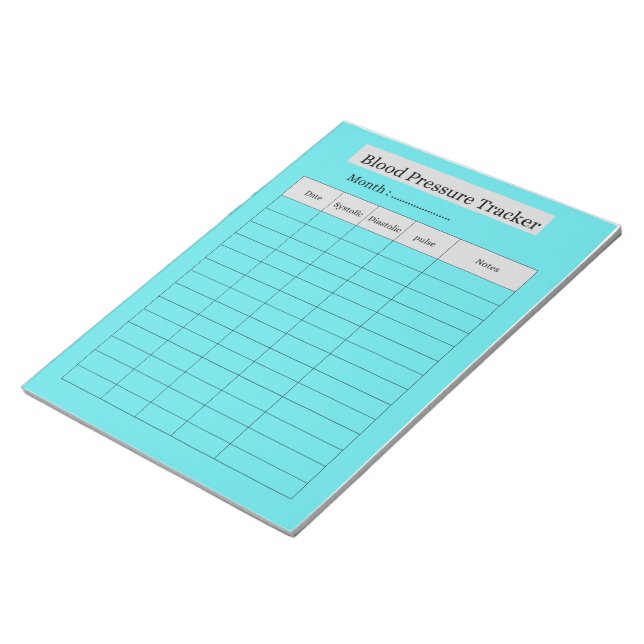 BLUTDRUCK-TRACKER NOTIZBLOCK (angewinkelt)