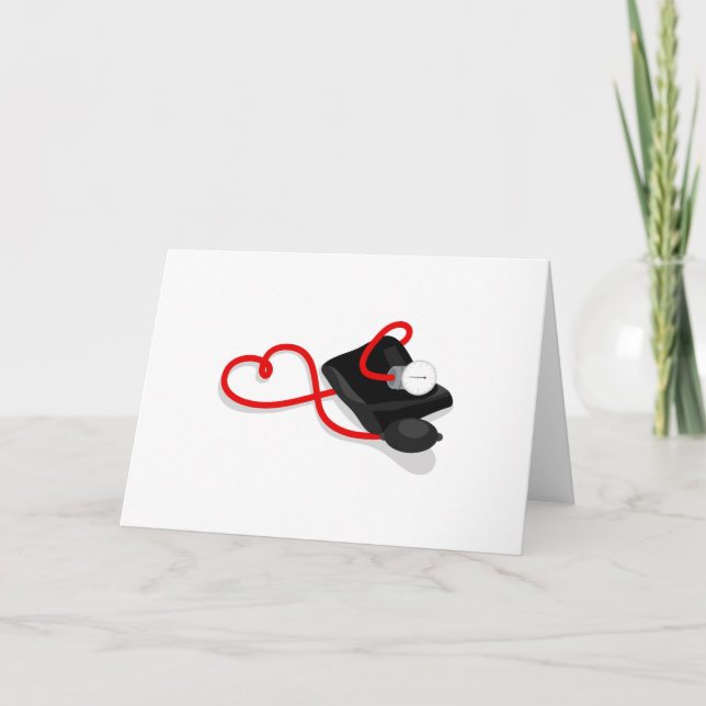 Blutdruckabfall Karte (Vorderseite)