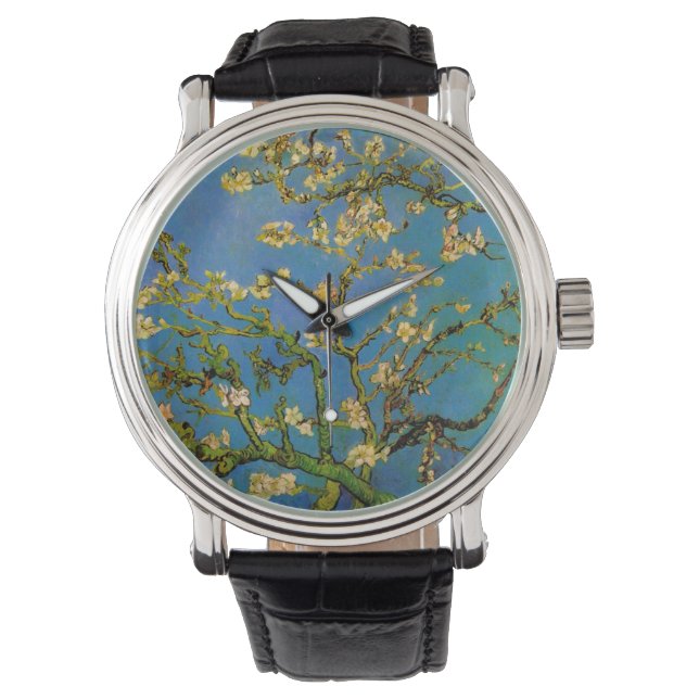 Blüte Almond Tree von Vincent van Gogh Armbanduhr (Vorderseite)