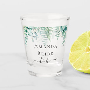 Blüte als Eukalyptus-Grünland Schnapsglas