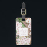 Blüte als Pampasgras, Orchideen, tropisches Blattw Gepäckanhänger<br><div class="desc">Bride zu Pampas Gras,  Orchideen,  tropisches Blattwerk Text personalisierte Namensgestaltung.</div>