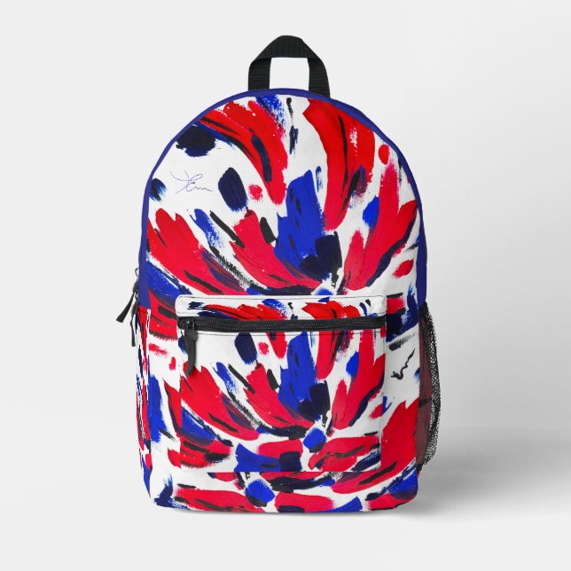 Blüte Bedruckter Rucksack (Vorderseite)