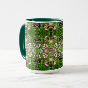 Blüte des Frühlings: Abstrakter rosa Blütenbaum Tasse