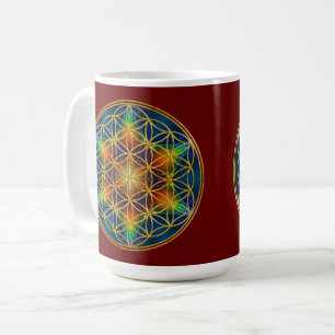 BLÜTE DES LEBENS - Fraktale Blüte 1 Kaffeetasse
