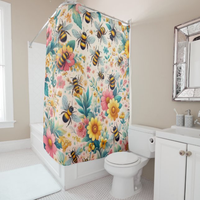 Blüte Duschvorhang (Beispiel)