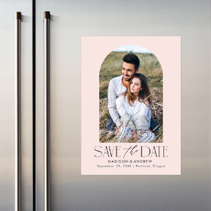 Blüte   Einfaches modernes Foto Save the Date Magneteinladung