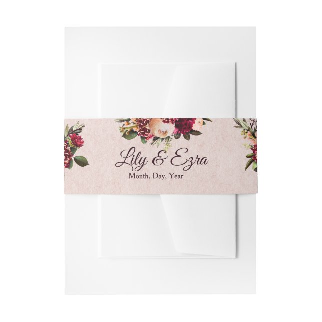 Blüte Einladungsbanderole (Vorderseite Beispiel)