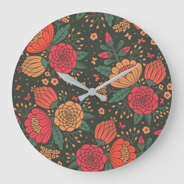 Blüte Große Wanduhr (Vorderseite)