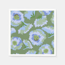 Blüte grün und blau