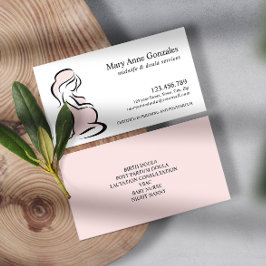 Blüte | Midfrau Doula Pregnant Woman Bly Visitenkarte