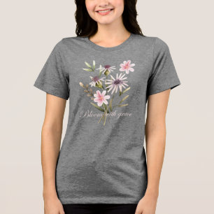 Blüte mit Grace Floral Tri-Blend Shirt