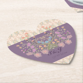 Blüte mit Pflaume Untersetzer